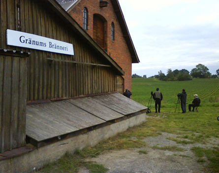 Fikapaus vid Granums branneri. Foto: Mats Olsson